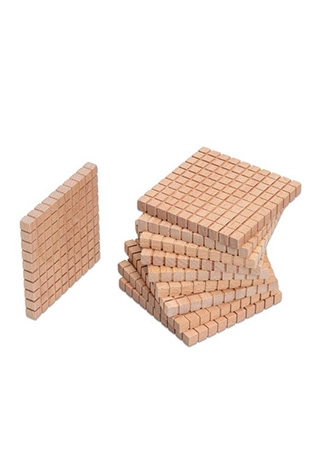 Artikelbild des Artikels “Zehnersystem-Teile aus Buche – Rechenmaterial Grundschule “