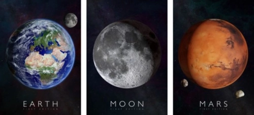 Artikelbild des Artikels “Curiscope AR-Poster Erde–Mars–Mond – MINT lernen mit AR “