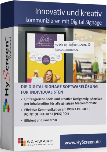 Artikelbild des Artikels “HyScreen Wallboard Lizenz – 1 Jahr Digital Signage Schule “
