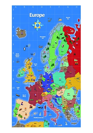 Artikelbild des Artikels “Bee-Bot Europa Lernmatte – Geografie & Coding in der Grundschule “