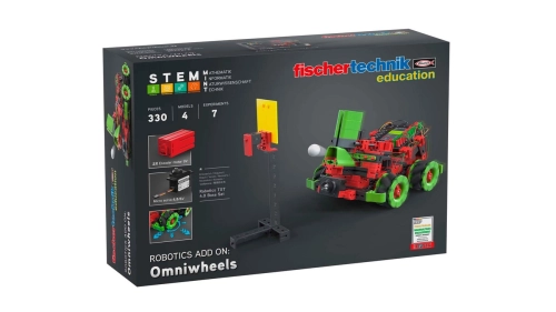 Artikelbild des Artikels “fischertechnik Omniwheels Add On – Robotik-Erweiterung Schule “