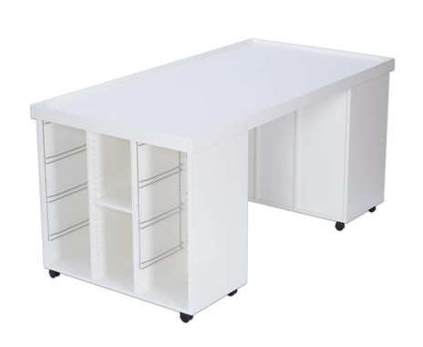 Artikelbild des Artikels “Flexeo® Materialtisch für LEGO® Education – mit 16 Boxen & Rollen “