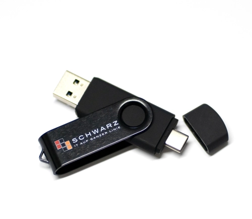 Artikelbild des Artikels “SCHWARZ USB-Stick 32 GB – USB-A & USB-C Speicher für Schulen “