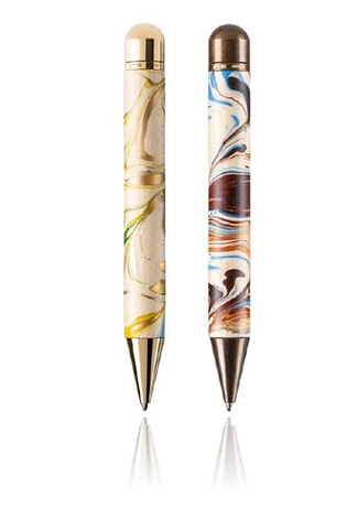 Artikelbild des Artikels “Drehkugelschreiber Marble – Handgefertigtes Schreibgerät mit Marmoroptik “