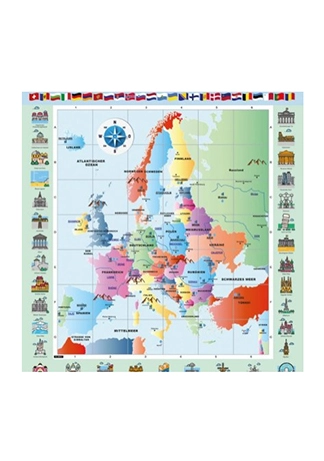 Artikelbild des Artikels “Bee-Bot Topographie Europa – Lernmatte für Coding & Geografie “