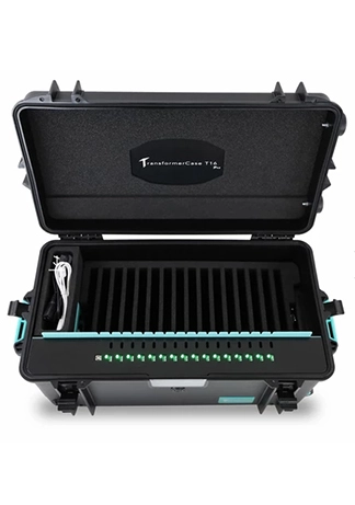 Artikelbild des Artikels “TransformerCase T16 Pro – Lade- & Sync-Koffer für 16 Tablets in Schulen und Unternehmen “