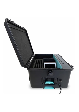 Artikelbild des Artikels “TransformerCase T16MC Pro – USB-Ladekoffer für 16 Tablets in Schulen “