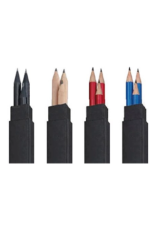 Artikelbild des Artikels “e+m Triple-Box – 3 Bleistifte im Etui für Schule & Kreativarbeit “