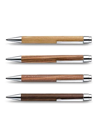 Artikelbild des Artikels “Druckkugelschreiber Natur – Edler Holzstift mit Großraummine “