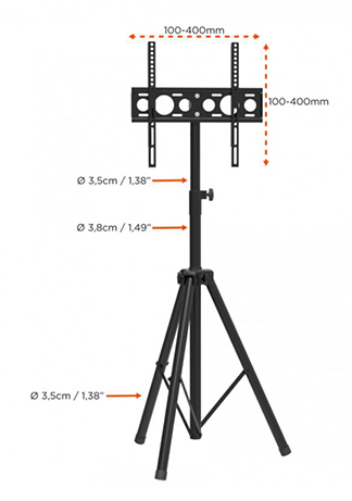 Artikelbild 2 des Artikels “celexon Adjust-4055T Display-Ständer – Kompakt und höhenverstellbar für Schule und Büro “