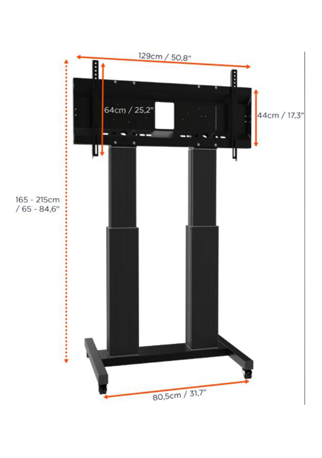 Artikelbild 2 des Artikels “celexon Rollwagen Adjust-70120MB – elektrisch & mobil für Displays “
