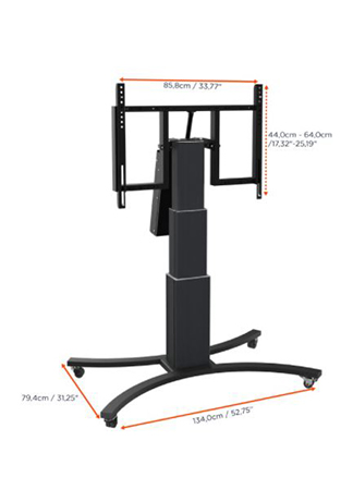 Artikelbild 2 des Artikels “celexon Adjust-V4270B Display-Rollwagen – Elektrisch höhenverstellbar für Schule und Konferenz “