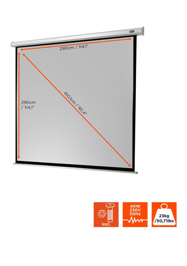 Artikelbild 2 des Artikels “celexon Motorleinwand Economy 300 x 300 cm – Für Schule & Heimkino “