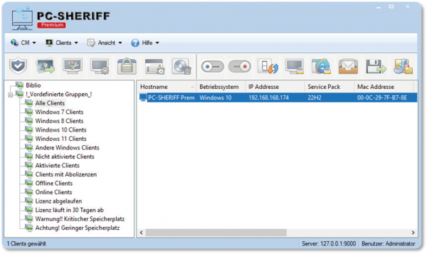 Artikelbild 2 des Artikels “PC-SHERIFF Premium ClientManager Pro – Zentrale Verwaltung für Schulnetzwerke “