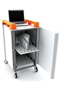 Artikelbild 2 des Artikels “LapCabby 10V – Notebook-Ladewagen für 10 Geräte bis 19 Zoll “