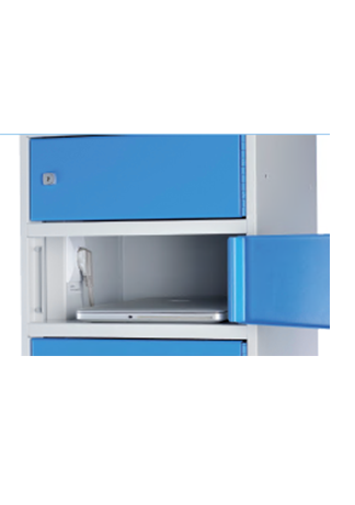 Artikelbild 2 des Artikels “Orgami LFS 10 S – Laptopschrank mit Strom für Schulen “