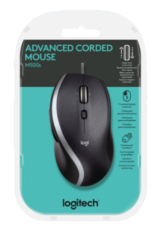 Artikelbild 2 des Artikels “Logitech M500S Corded – Ergonomische USB-Maus für Schule & Büro “