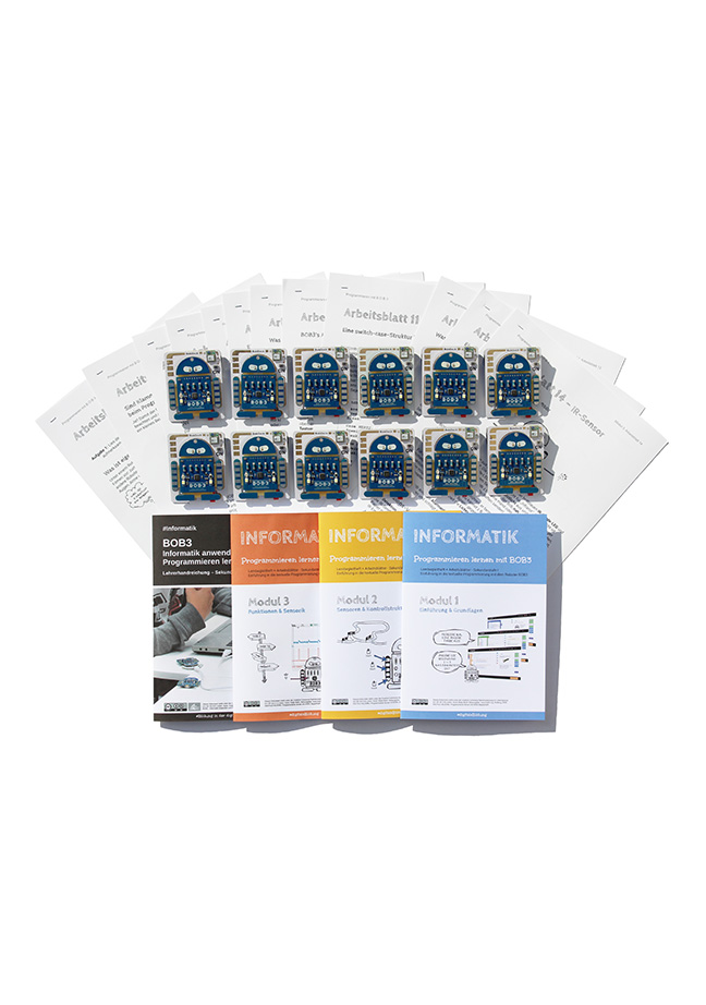 Artikelbild 2 des Artikels “BOB3 Sekundarstufenset 1 – Robotik & C/C++ für Schule “