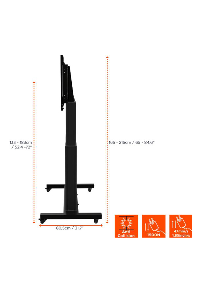 Artikelbild 3 des Artikels “celexon Rollwagen Adjust-70120MB – elektrisch & mobil für Displays “
