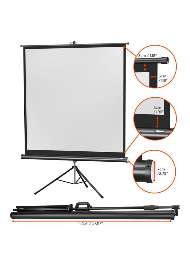 Artikelbild 3 des Artikels “celexon Stativleinwand Economy 133 x 133 cm – Mobile Leinwand für Schule & Bildung “