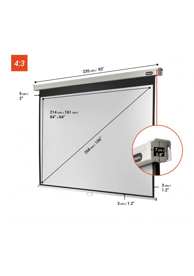 Artikelbild 3 des Artikels “celexon Rollo-Leinwand Professional 220 x 165 cm – Robuste Projektionslösung für Bildung und Büro “