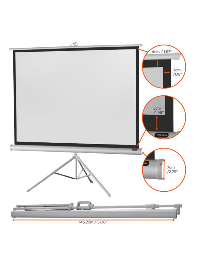 Artikelbild 3 des Artikels “celexon Stativleinwand Economy 133 x 100 cm – Mobile Projektionslösung für Schule und Präsentation “
