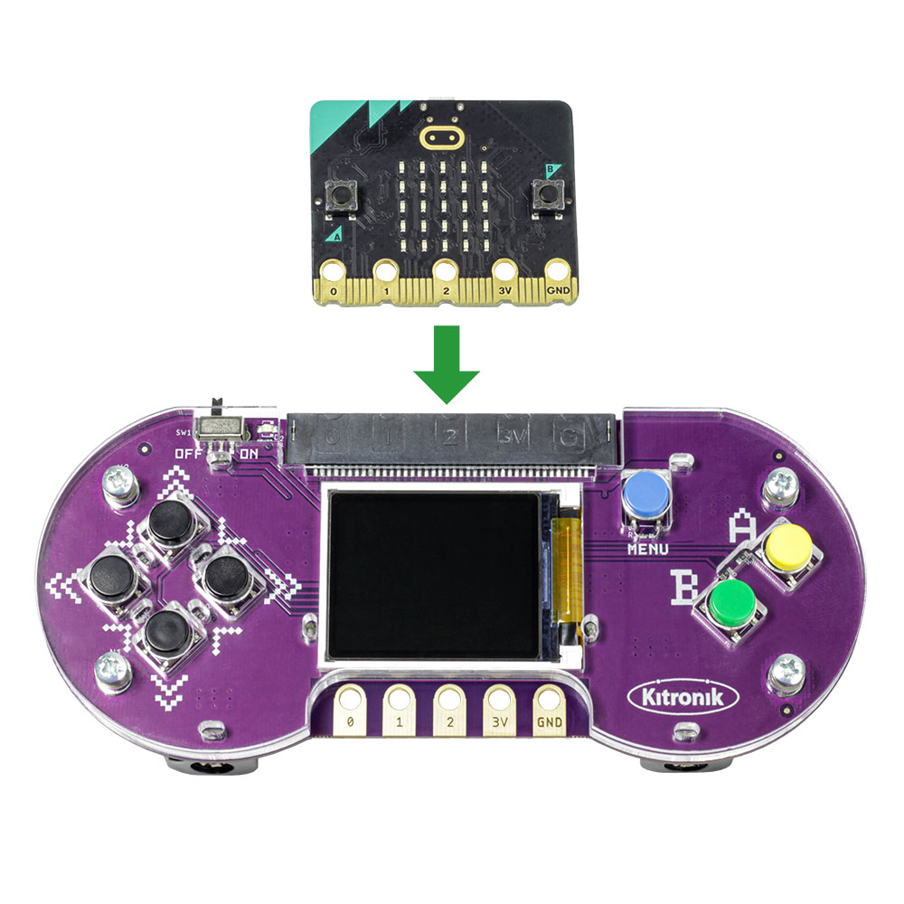 Artikelbild 3 des Artikels “Kitronik ARCADE micro:bit – Programmieren lernen mit Game Design “