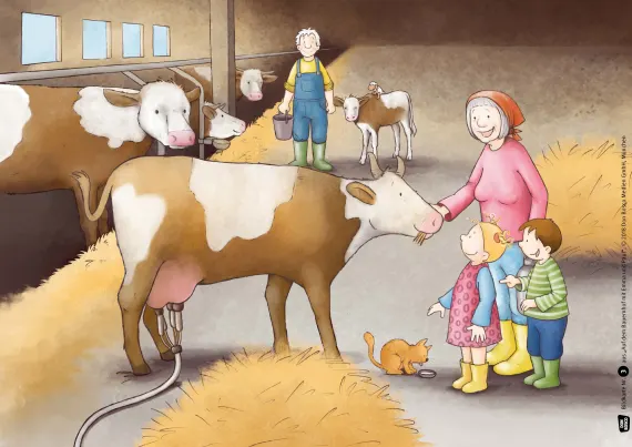 Artikelbild 3 des Artikels “Auf dem Bauernhof mit Emma und Paul – Kamishibai Bildkarten “