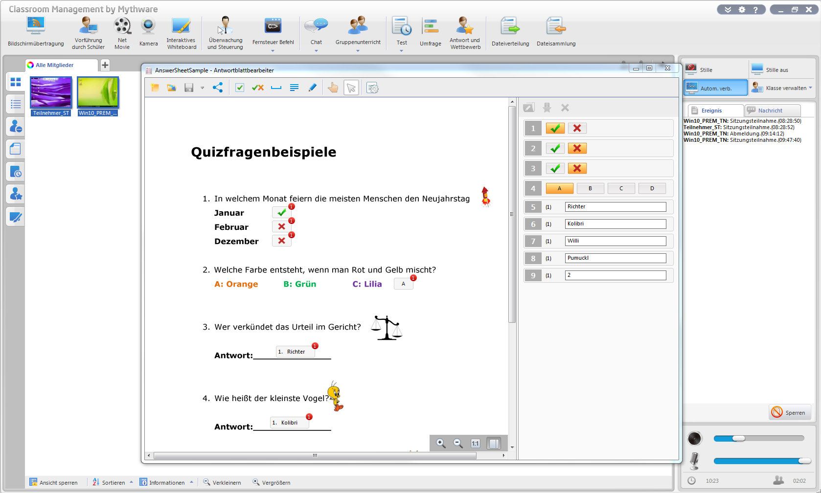 Artikelbild 3 des Artikels “Mythware Klassenraum-Management – 1 Lehrer / 24 Schüler “