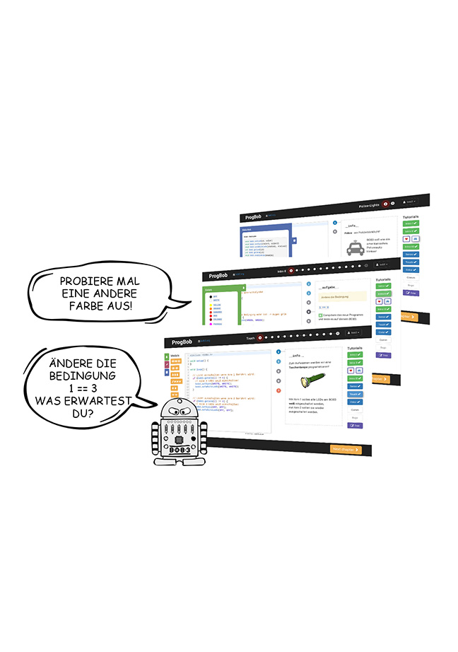 Artikelbild 5 des Artikels “BOB3 Sekundarstufenset 1 – Robotik & C/C++ für Schule “