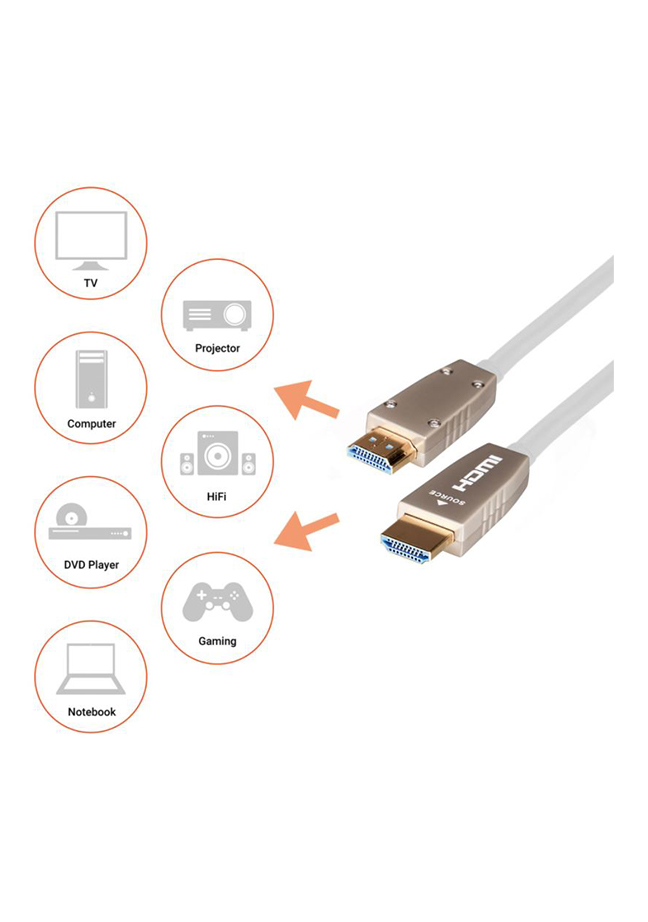 Artikelbild 5 des Artikels “celexon HDMI 2.0b Optical Kabel – 6 m für 4K & 8K Schule “