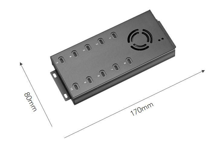 Artikelbild 6 des Artikels “TransformerHub H10 – USB-Ladestation für 10 Tablets in der Schule “